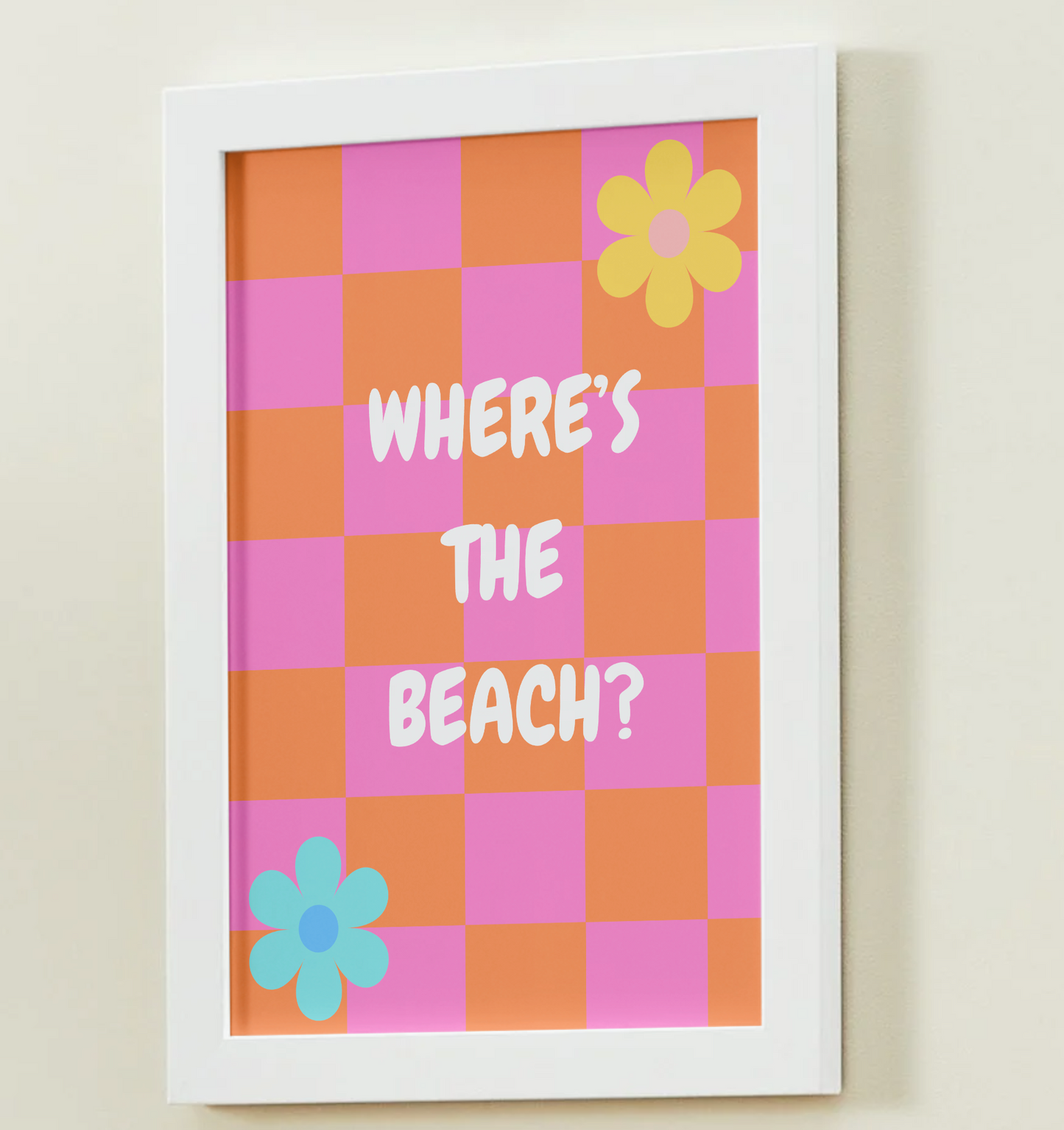 "Where's The Beach?" - Bold Art Print