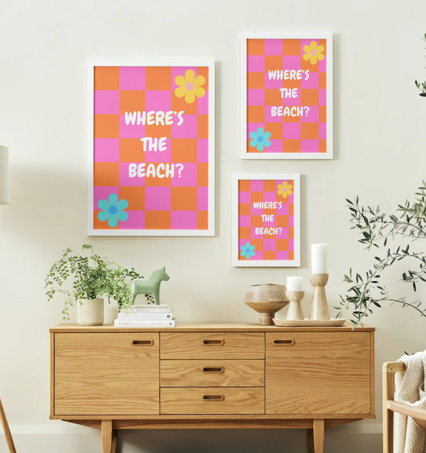 "Where's The Beach?" - Bold Art Print